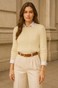 Beige Knit Classic Set