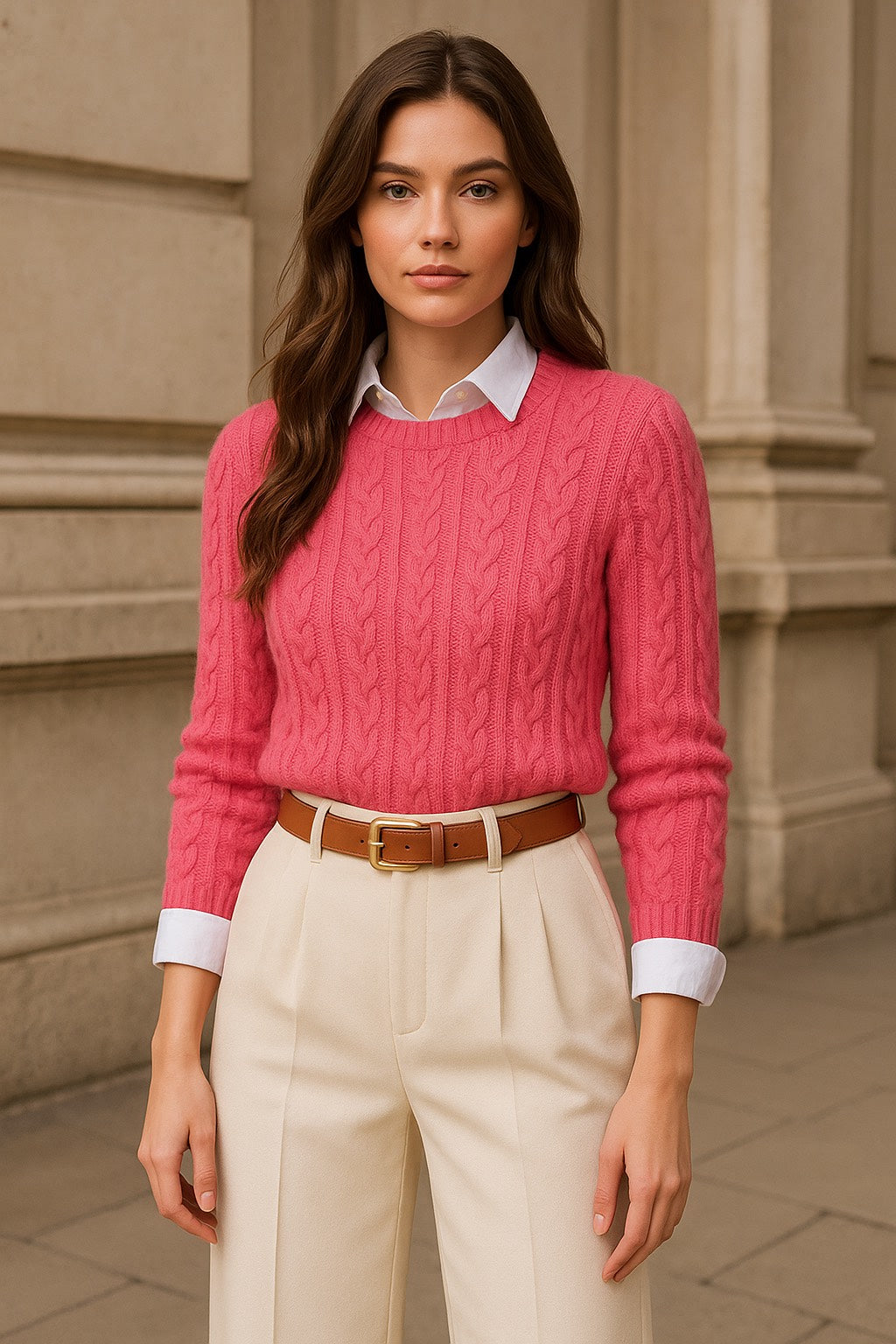 Pink Knit Elegant Set
