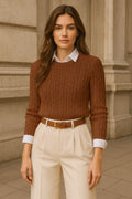 Brown Knit Classic Set